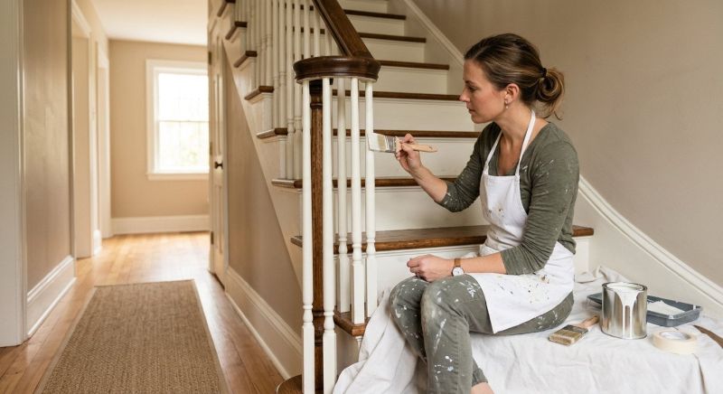 Chair Rail Painting in Waco, TX