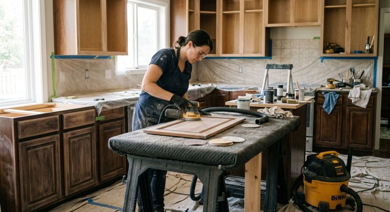 Kitchen Cabinet Refinishing in Bloomington, IN