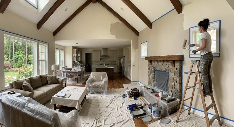 Vaulted Ceiling Painting in Waco, TX