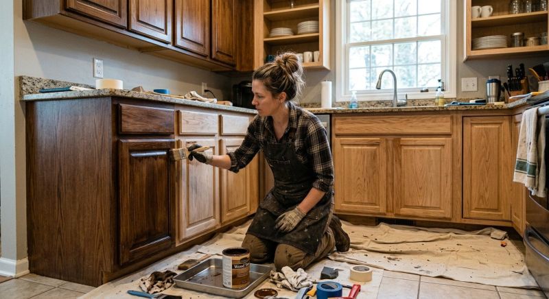 Wood Cabinet Staining in Cincinnati, OH
